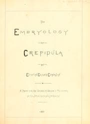 Tapa de The embryology of Crepidula