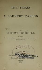 Tapa de The trials of a country parson