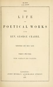 Tapa de The life and poetical works of the Rev. George Crabbe