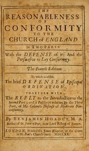 Tapa de The reasonableness of conformity to the Church of England