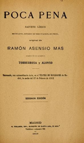 Tapa de Poca pena