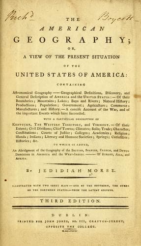 Tapa de The American geography