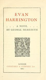 Tapa de Evan Harrington, a novel