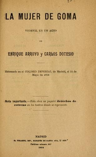 Tapa de La mujer de goma