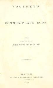 Tapa de Common-place book