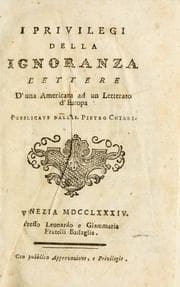 Tapa de I privilegi della ignoranza