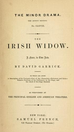 Tapa de The Irish widow