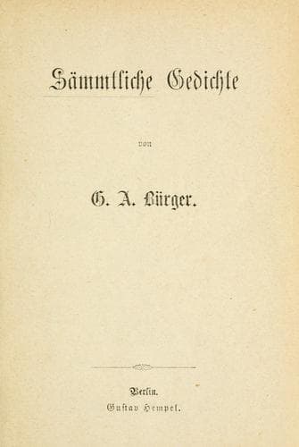 Tapa de Sämmtliche Gedichte