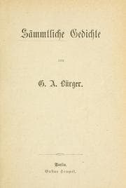 Tapa de Sämmtliche Gedichte