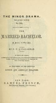 Tapa de The married bachelor