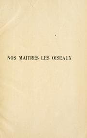 Tapa de Nos maes les oiseaux