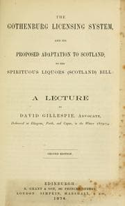 Tapa de The Gothenburg licensing system and its proposed adaptation to Scotland, by the spirituous liquors (Scotland) bill