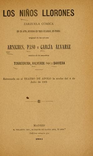 Tapa de Los niños llorones