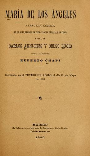 Tapa de María de los angeles