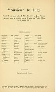 Tapa de Monsieur le juge