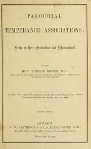 Tapa de Parochial temperance associations