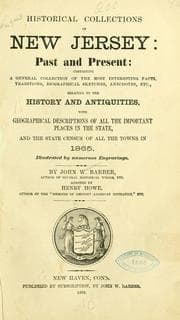 Tapa de Historical collections of the state of New Jersey: past and present