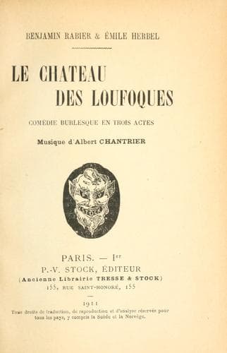 Tapa de Le chateau des loufoques