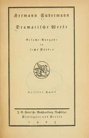 Tapa de Dramatische Werke