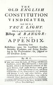 Tapa de The old English constitution vindicated and set in a true light