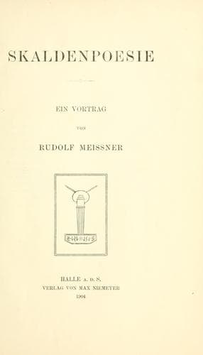 Tapa de Skaldenpoesie