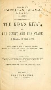 Tapa de The king's rival, or, The court and the stage