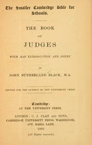 Tapa de The Book of Judges