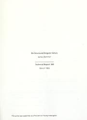 Tapa de On structured singular values