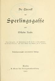 Tapa de Die Chronik der Sperlingsgasse