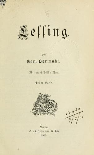 Tapa de Lessing