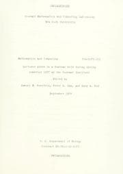 Tapa de Lectures on combustion theory; lectures given in a seminar held during spring semester 1977 at the Courant Institute. Ed
