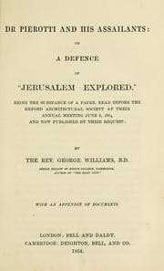 Tapa de Dr. Pierotti and his assailants, or, A defence of "Jerusalem Explored"