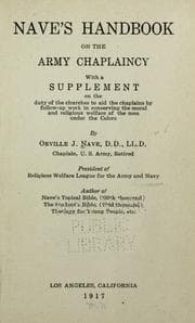 Tapa de Nave's handbook on the Army chaplaincy