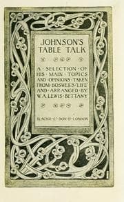 Tapa de Johnson's table talk