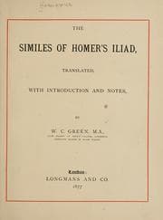Tapa de The similes of Homer's Iliad