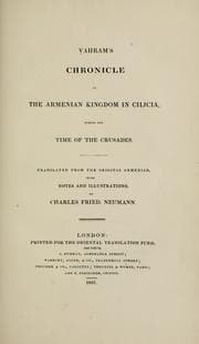 Tapa de Vahram's Chronicle of the Armenian Kingdom in Cilicia, during the time of the Crusades