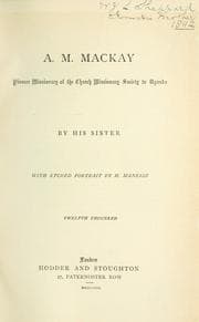 Tapa de A. M. Mackay