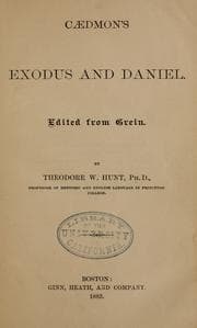 Tapa de Cædmon's Exodus and Daniel