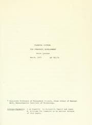 Tapa de Planning systems for strategic development