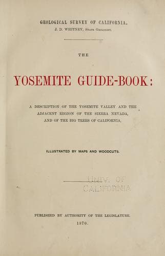 Tapa de The Yosemite guide-book