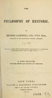 Tapa de The philosophy of rhetoric