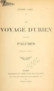 Tapa de Le voyage d'Urien, suivi de Paludes