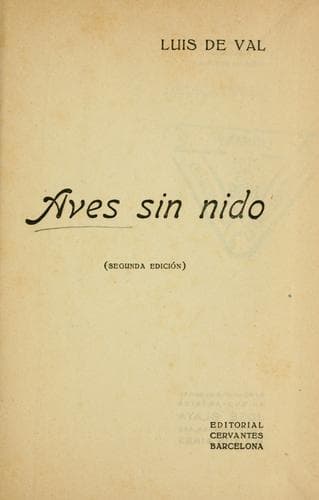 Tapa de Aves sin nido