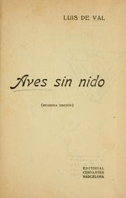Tapa de Aves sin nido