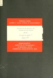 Tapa de Observations on applying the Dorfman-Steiner theorem
