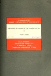 Tapa de Compactness and convexity of static contractual sets