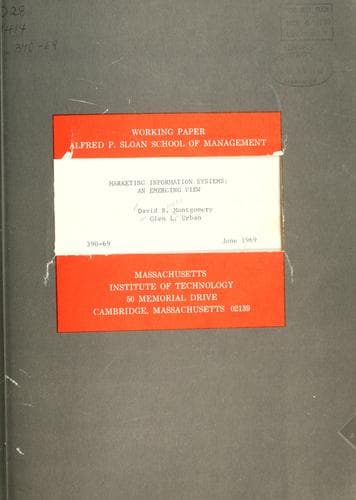 Tapa de Marketing information systems