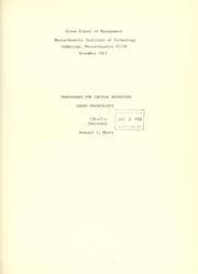 Tapa de Procedures for capital budgeting under uncertainty