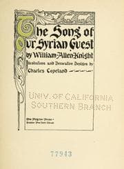 Tapa de The song of our Syrian guest