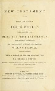 Tapa de The New Testament of our Lord and Saviour Jesus Christ, published in 1526